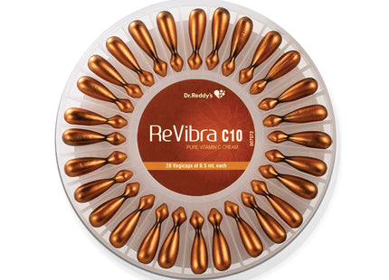 Revibra C10 Pure Vitamin C Cream, 28 Vegicaps Of 0.5Ml Each