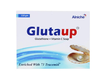 Alniche Gluta Up Soap (Glutathione + Vitamin E + Aloe Vera) 110 gram, White KarissaKart