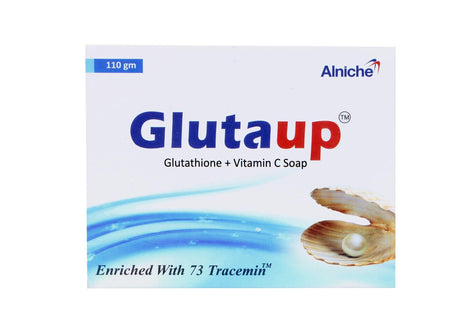 Alniche Gluta Up Soap (Glutathione + Vitamin E + Aloe Vera) 110 gram, White KarissaKart