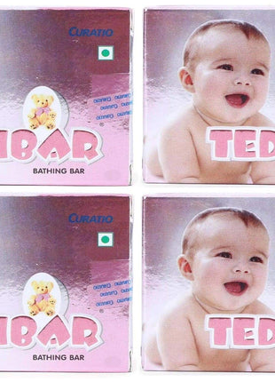 CURATIO Tedibar Baby Bathing Bar -75 gm Each - Pack of 4 KarissaKart