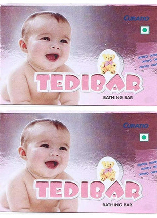 CURATIO Tedibar Baby Bathing Bar, 75 g Each - Pack of 6 KarissaKart