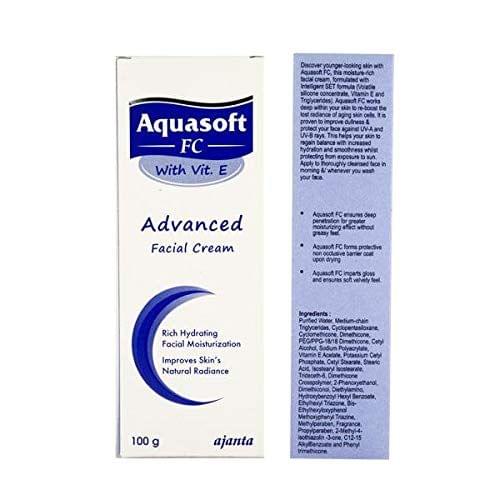 Aquasoft Fc Moisturizer cream with Vit.E Advanced Facial Cream 100G KarissaKart