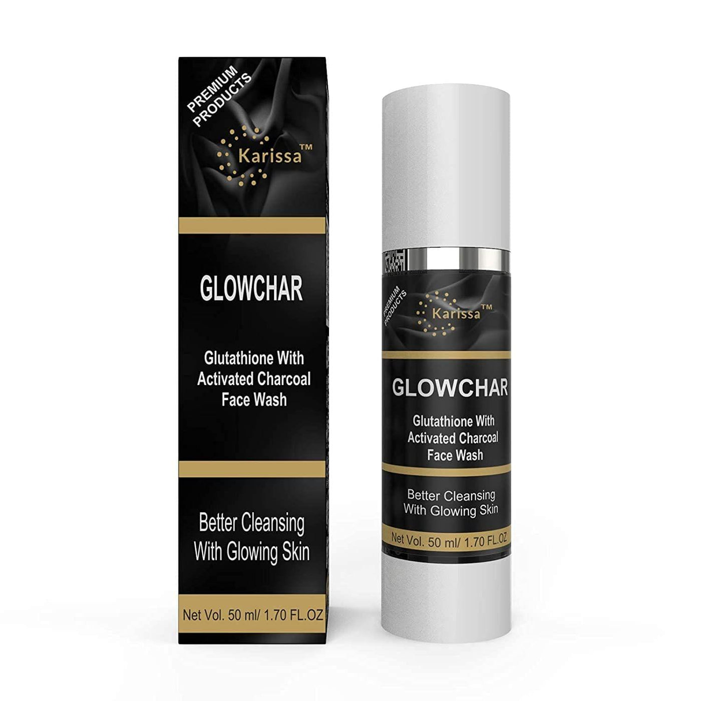 Generic (Glowchar Glutathione charcoal face wash) KarissaKart