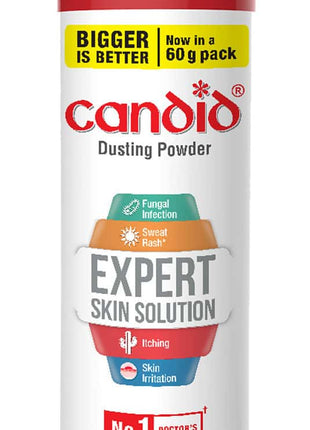 Candid Anti fungal Dusting Powder 60 gm|Glenmark OTC