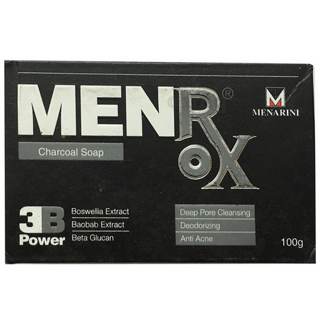 MENROX CHARCOAL SOAP 100G|MENARINI